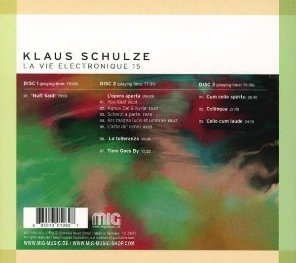 USED 3CD - Klaus Schulze – La Vie Electronique 15