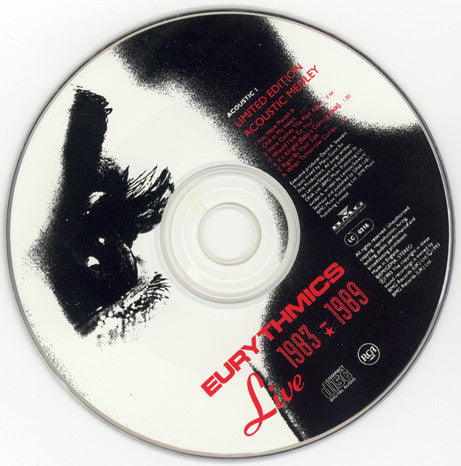 USED 3CD - Eurythmics – Live 1983 - 1989