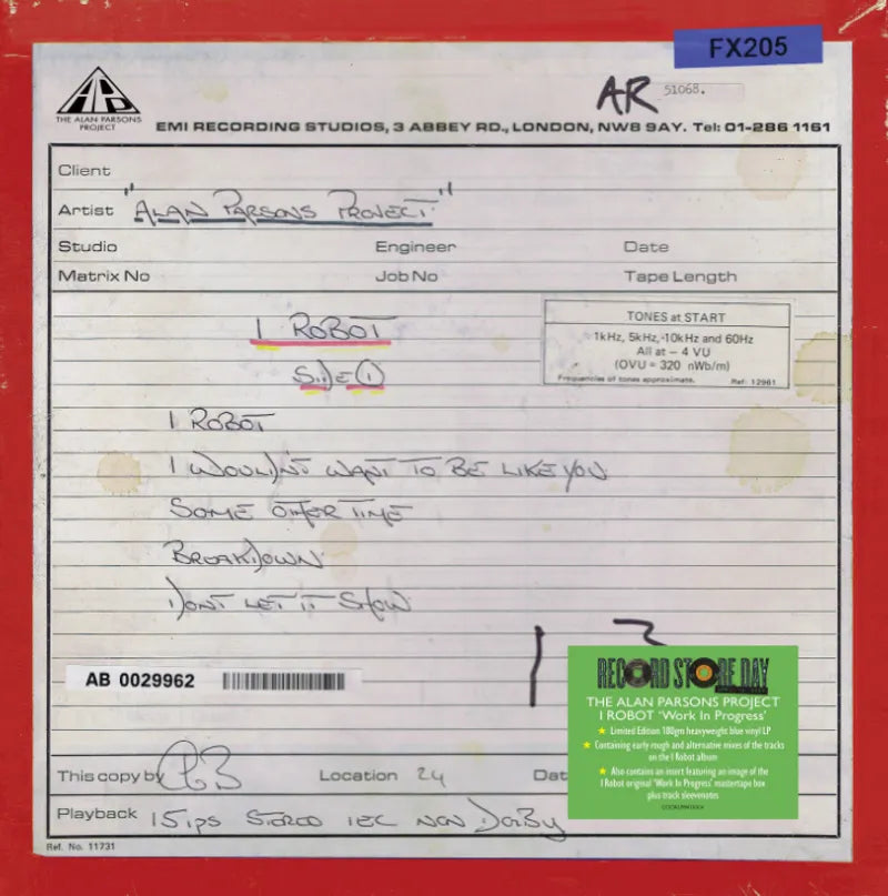LP - The Alan Parsons Project - I Robot (Work In Progress)
