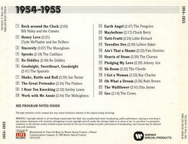 USED CD - Various – The Rock’N’Roll Era 1954-1955