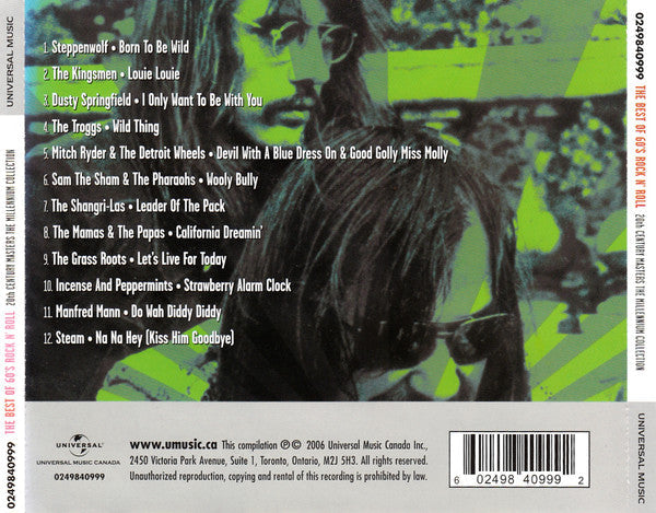 USED CD - Various – The Best Of 60's Rock 'N' Roll