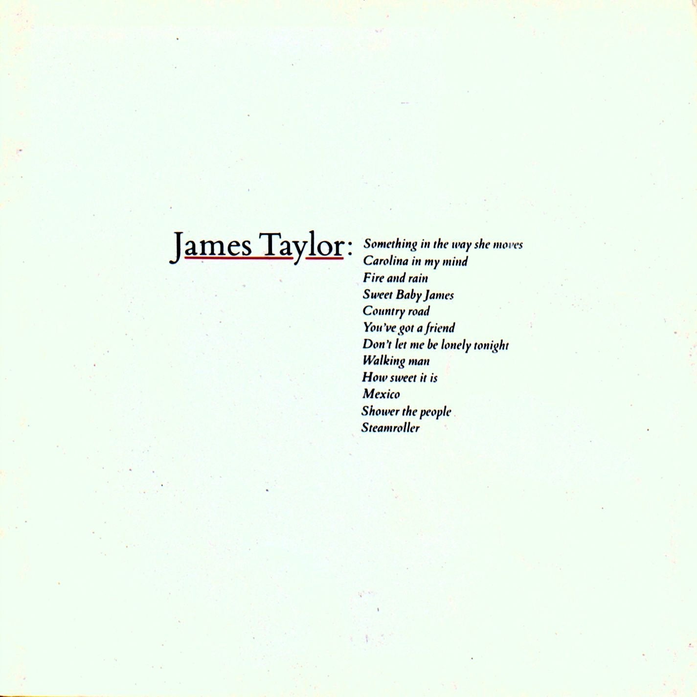 LP - James Taylor - Greatest Hits
