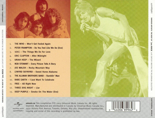 USED CD - Various – The Best Of '70s Rock