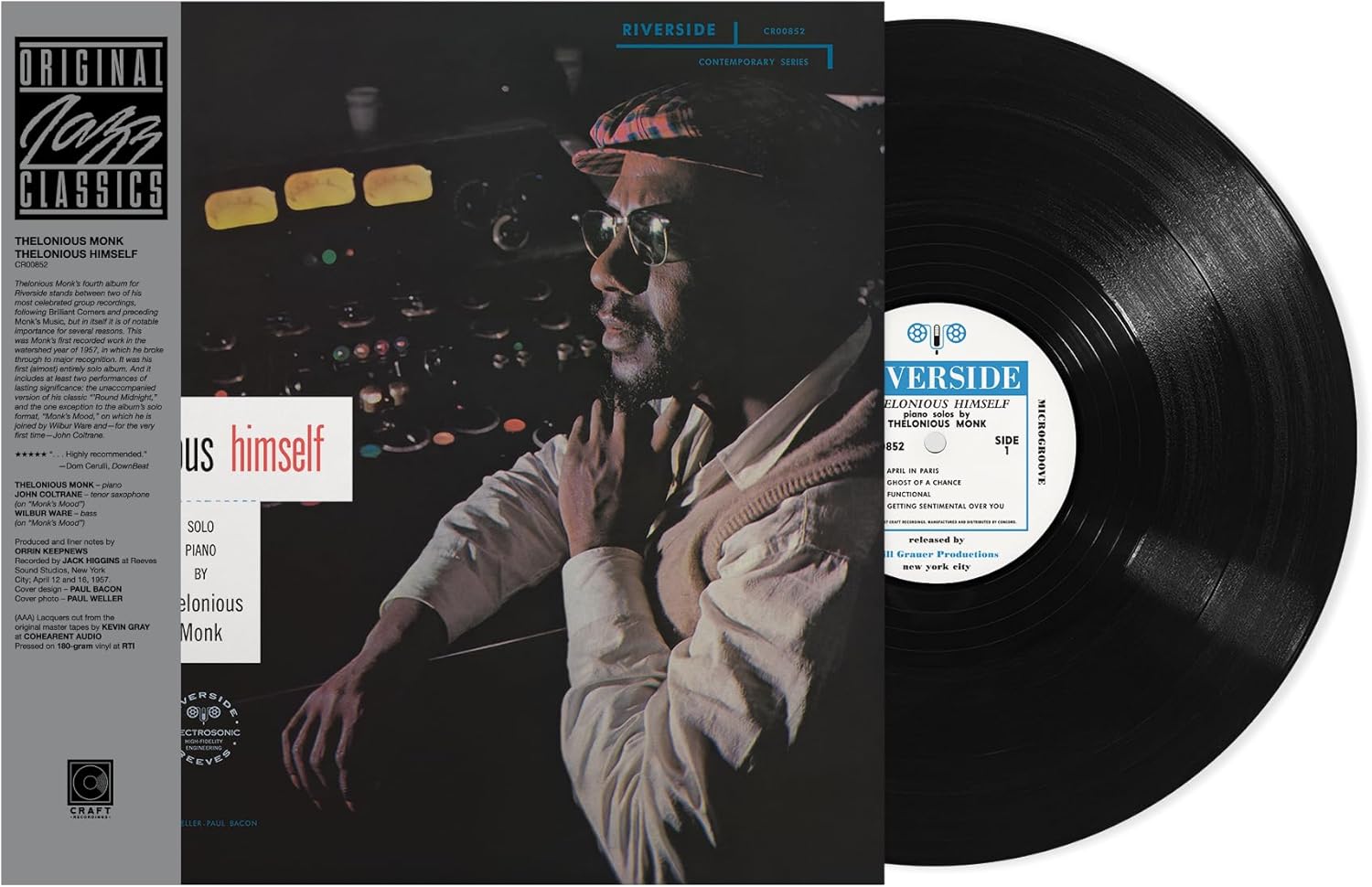 LP - Thelonious Monk - Thelonious Himself (Original Jazz Classics)