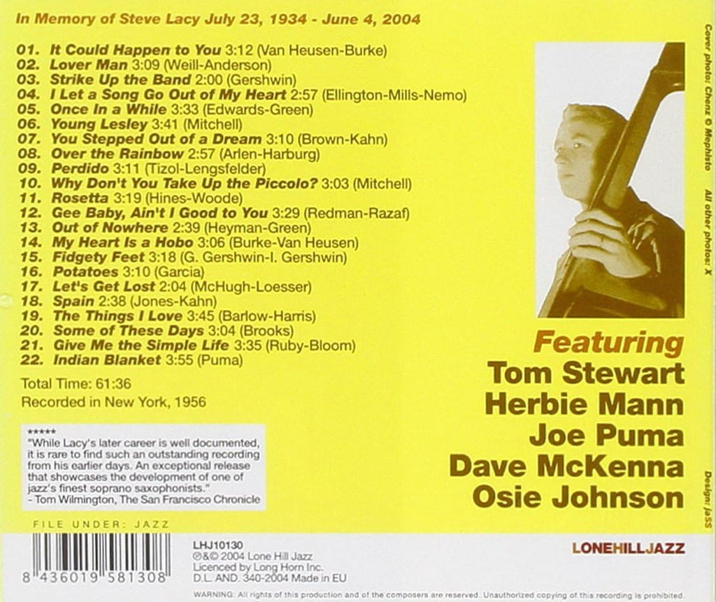 USED CD - Steve Lacy - Complete Whitey Mitchell Sessions