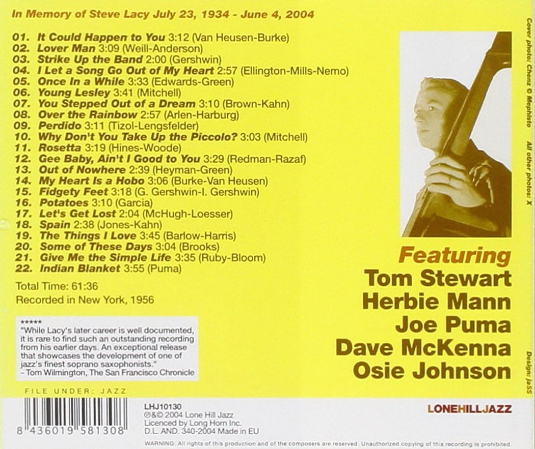 USED CD - Steve Lacy - Complete Whitey Mitchell Sessions