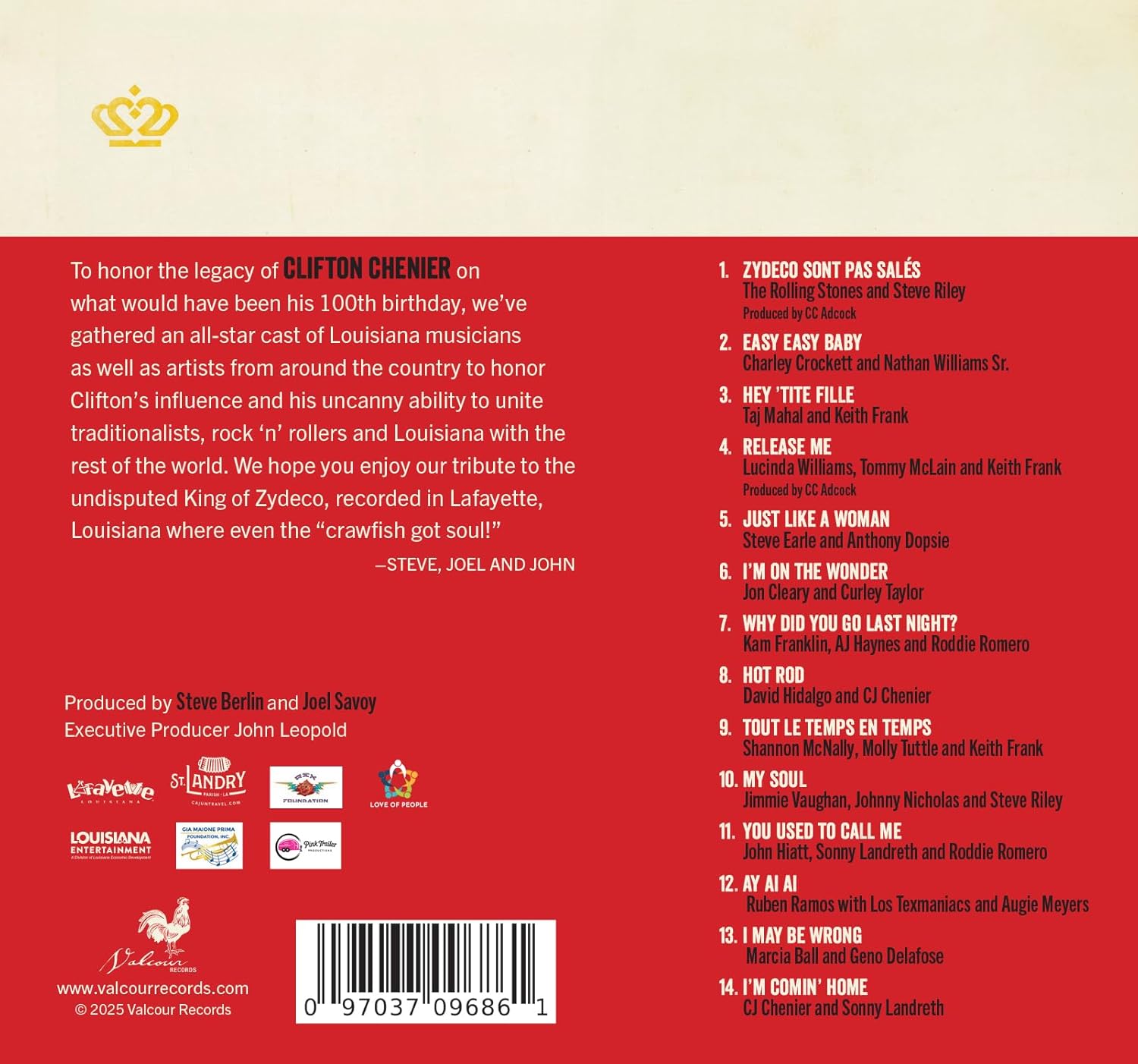 LP - Various - Tribute To The King Of Zydeco