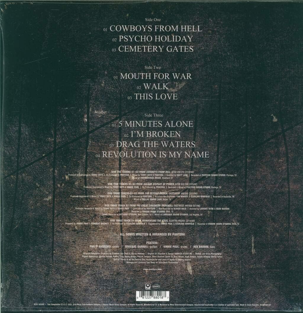 2LP - Pantera - 1990-2000: A Decade Of Domination