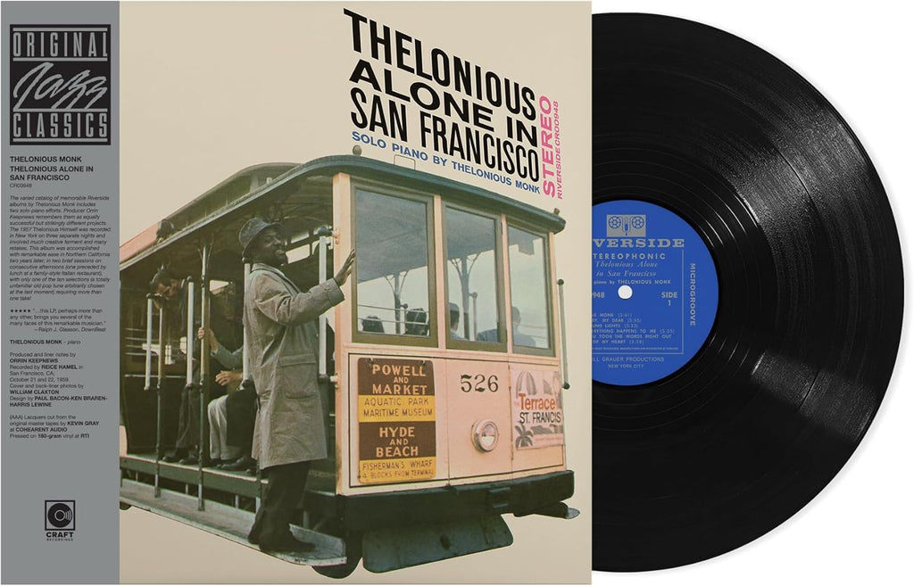 LP - Thelonious Monk -  Thelonious Alone In San Francisco (Original Jazz Classics)