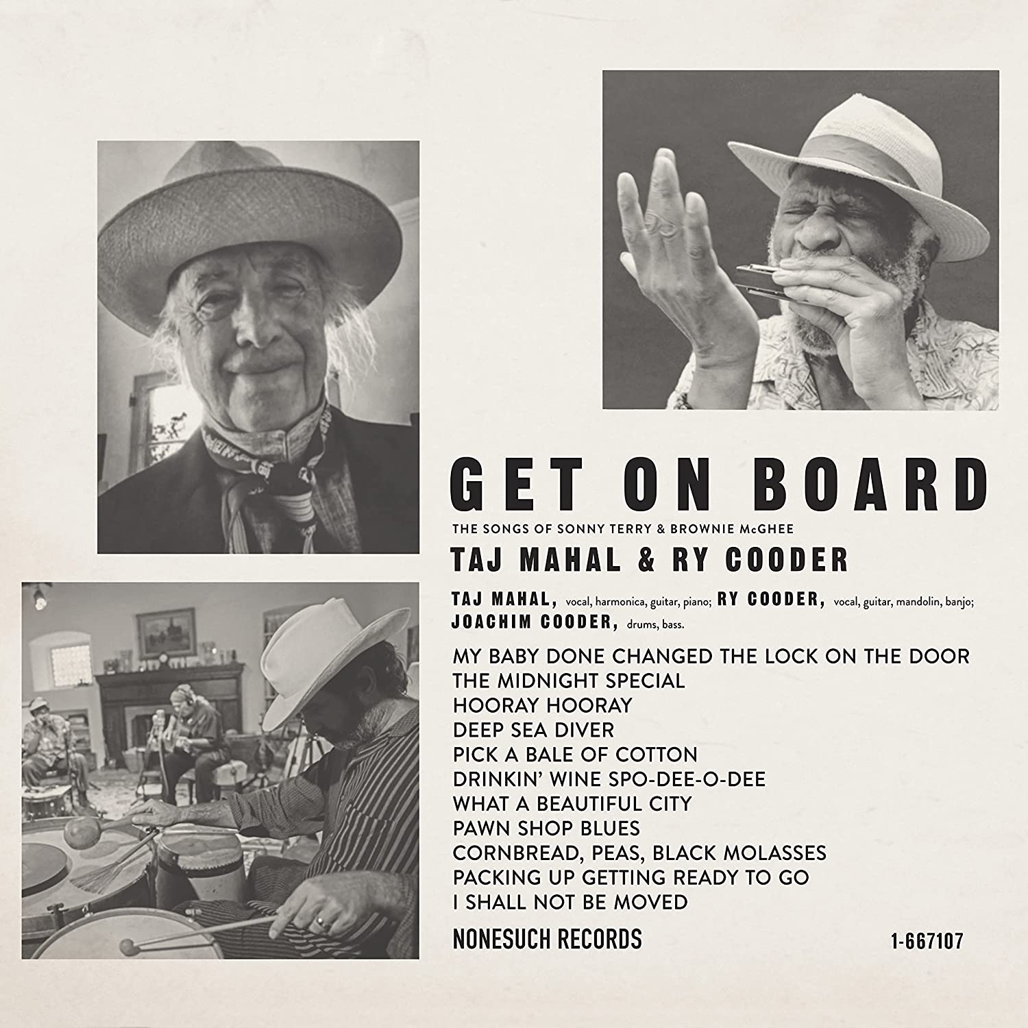 LP - Taj Mahal & Ry Cooder - Get On Board