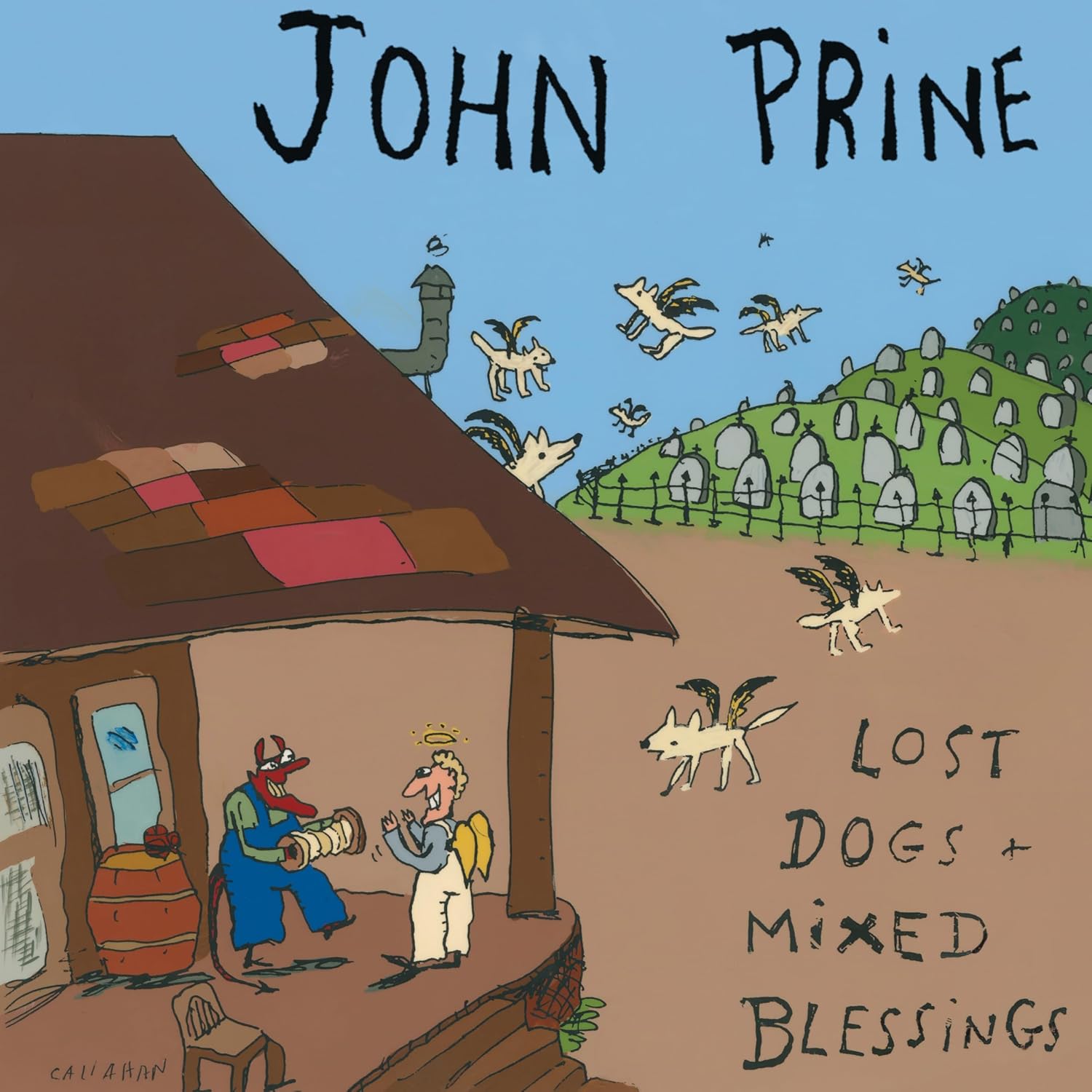 2LP - John Prine - Lost Dogs + Mixes Blessings