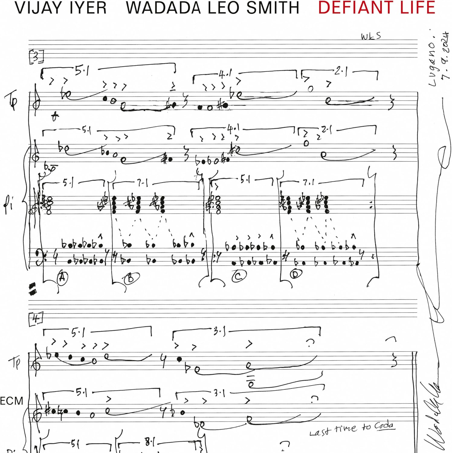 LP - Vijay Iyer & Wadada Leo Smith - Defiant Life