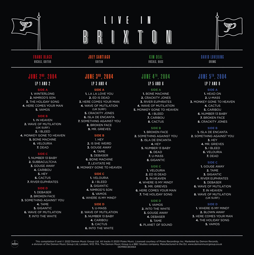 Pixies - Live In Brixton - 8LP