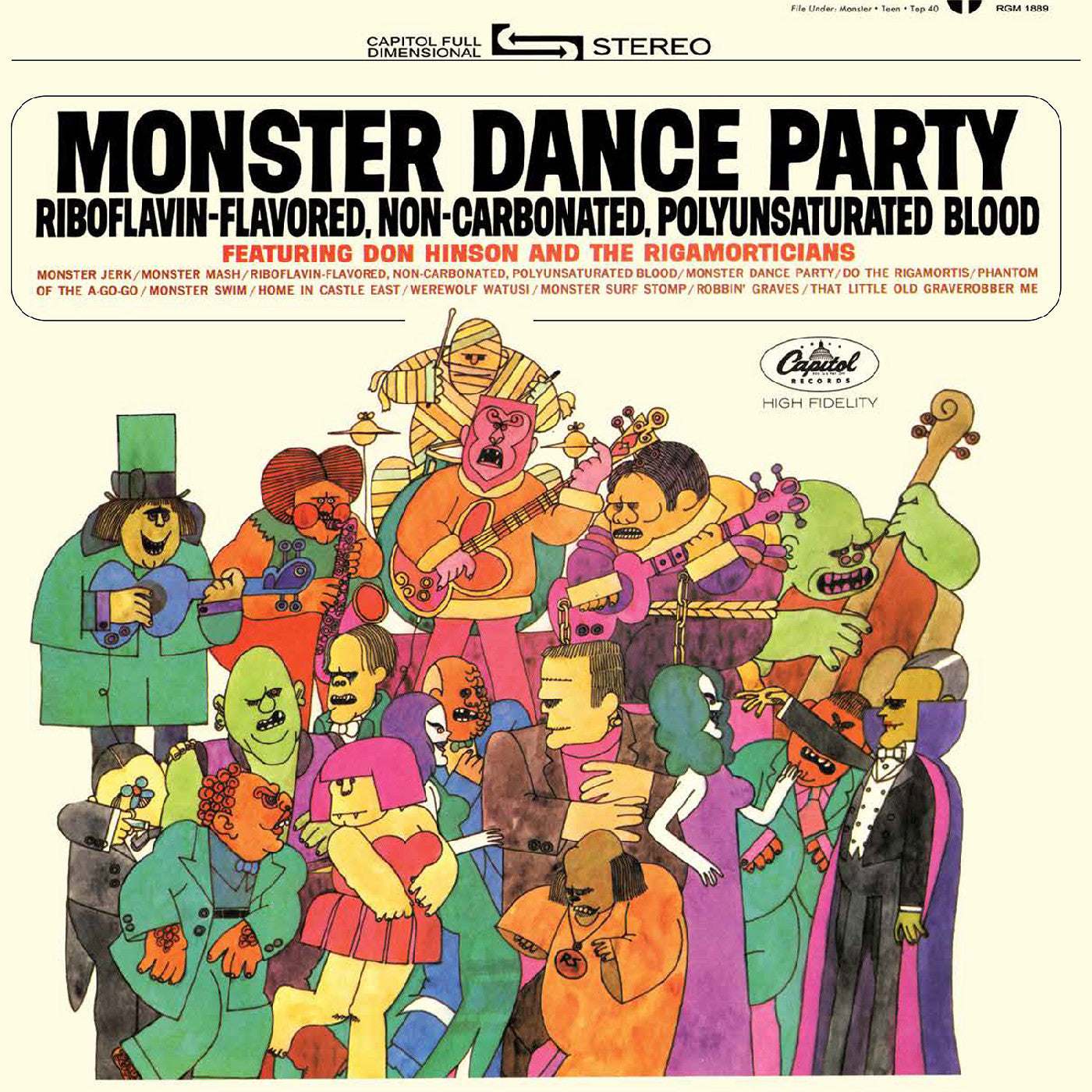 LP - Don Hinson and The Rigamorticians - Monster Dance Party