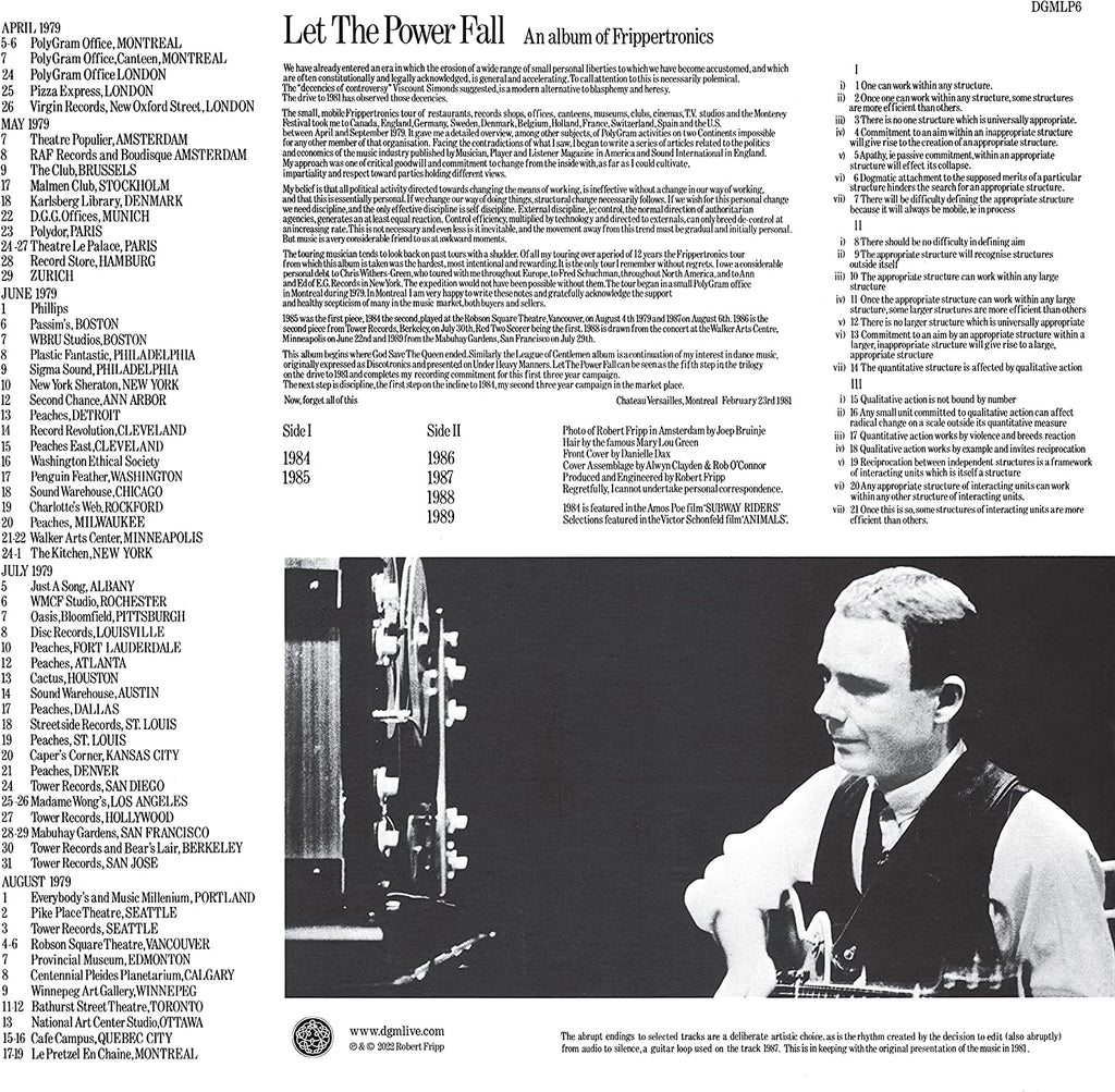 LP - Robert Fripp - Let The Power Fall - An Album Of Frippertronics