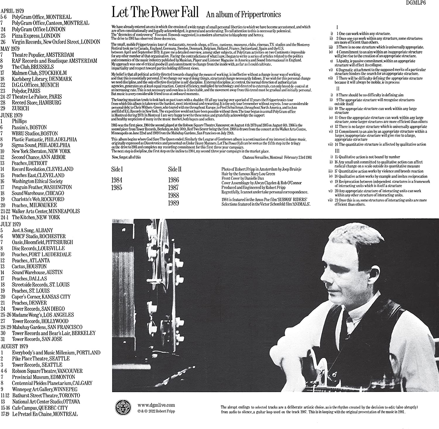 LP - Robert Fripp - Let The Power Fall - An Album Of Frippertronics
