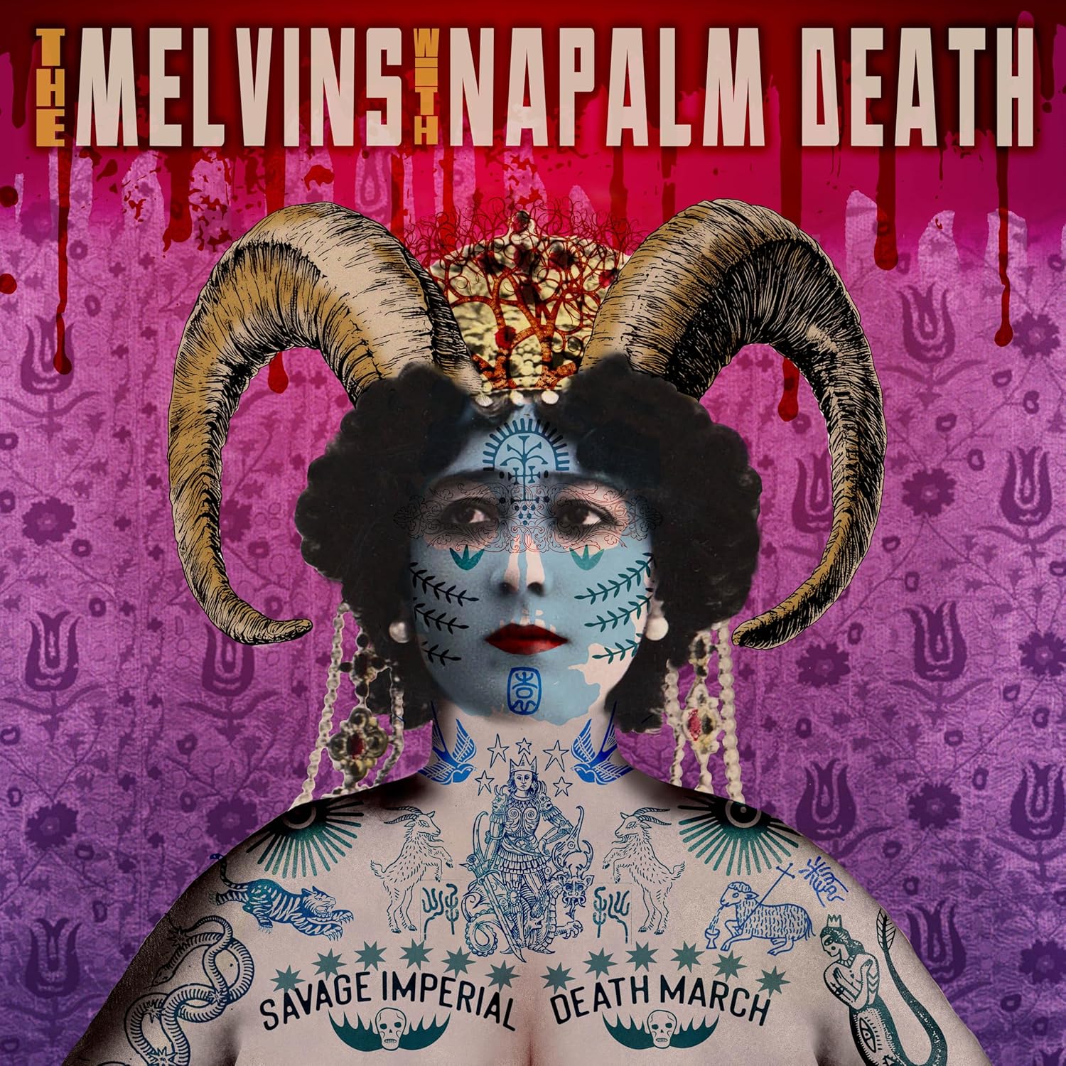 LP - The Melvins with Napalm Death - Savage Imperial Death March