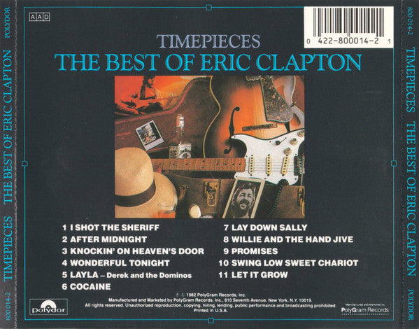 USED CD - Eric Clapton – Timepieces (The Best Of Eric Clapton)