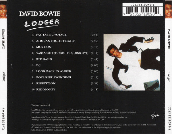 USED CD - David Bowie – Lodger