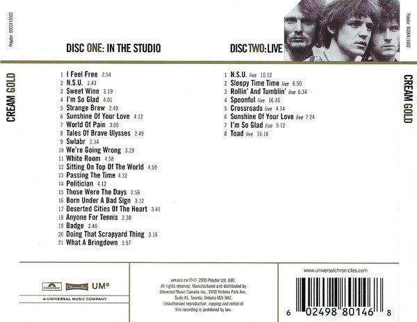 USED 2CD - Cream - Gold