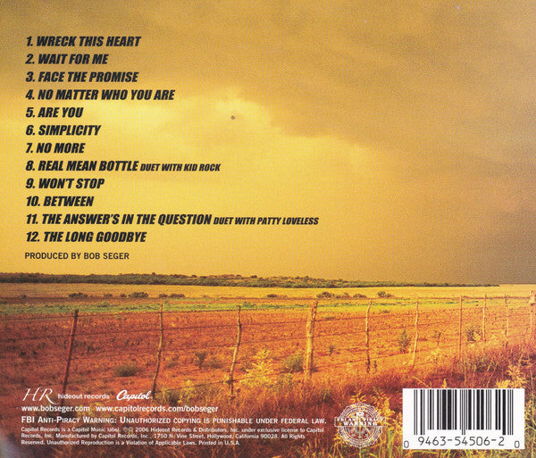 USED CD - Bob Seger – Face The Promise