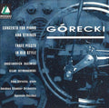 USED CD - Górecki, Anna Górecka, Amadeus Chamber Orchestra, Agnieska Duczmal – Concerto For Piano & Strings / Three Pieces In Old Style