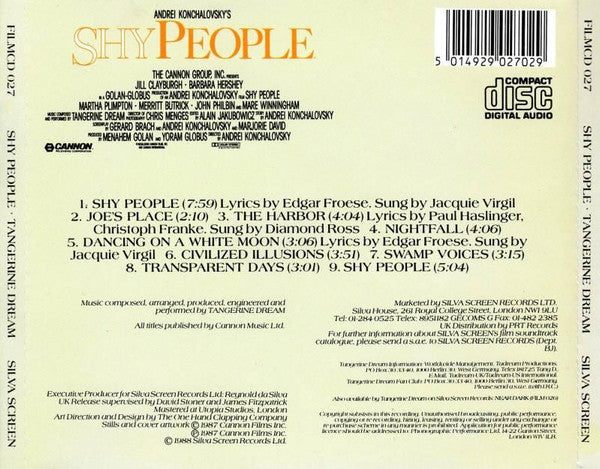 USED CD - Tangerine Dream – Shy People