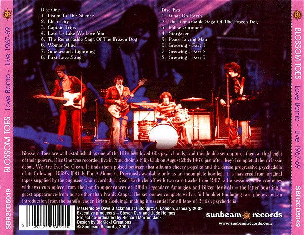 USED 2CD - Blossom Toes – Love Bomb - Live 1967-69