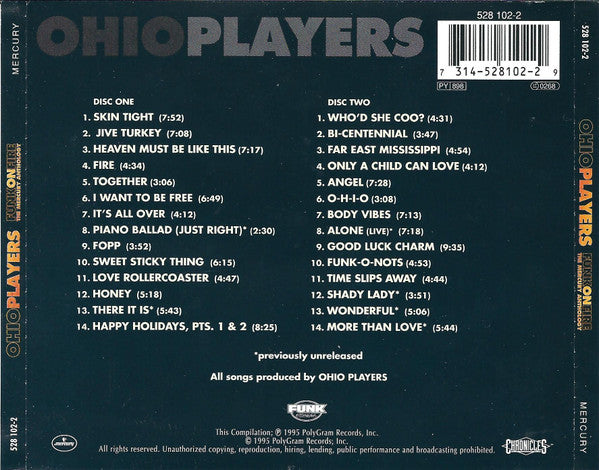 USED 2CD - Ohio Players – Funk On Fire (The Mercury Anthology)