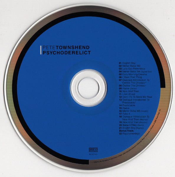 USED CD - Pete Townshend – Psychoderelict