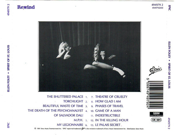 Ellen Foley - Spirit Of St Louis - USED CD