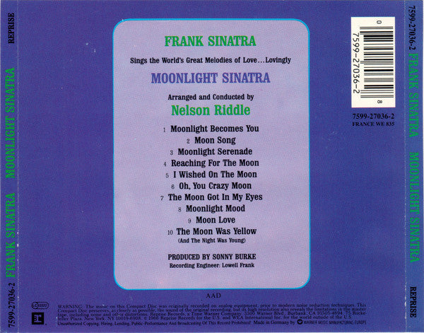 USED CD - Frank Sinatra – Moonlight Sinatra