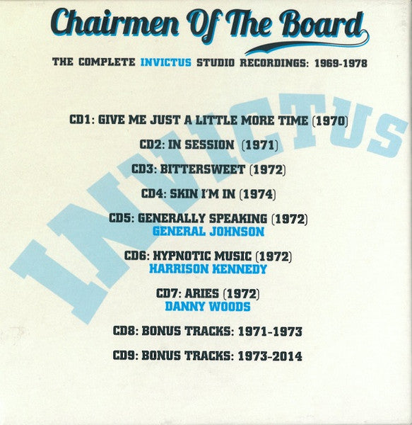 USED 9CD - Chairmen Of The Board - The Complete Invictus Studio Recordings: 1969-1978