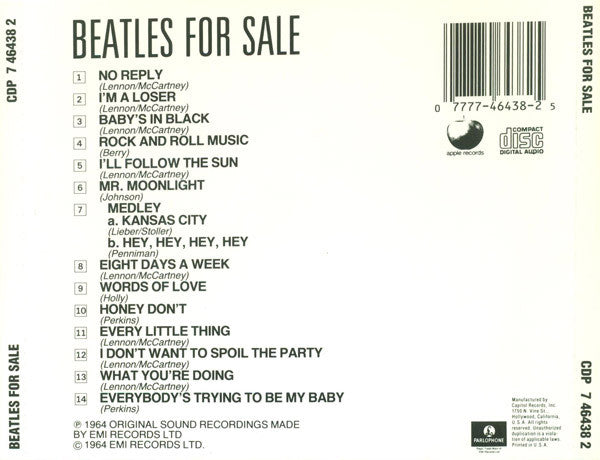 USED CD - The Beatles – Beatles For Sale