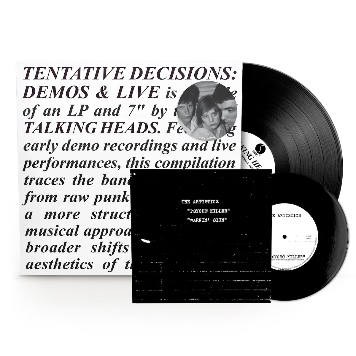 LP/7" - Talking Heads -  Tentative Decisions: Demos & Live