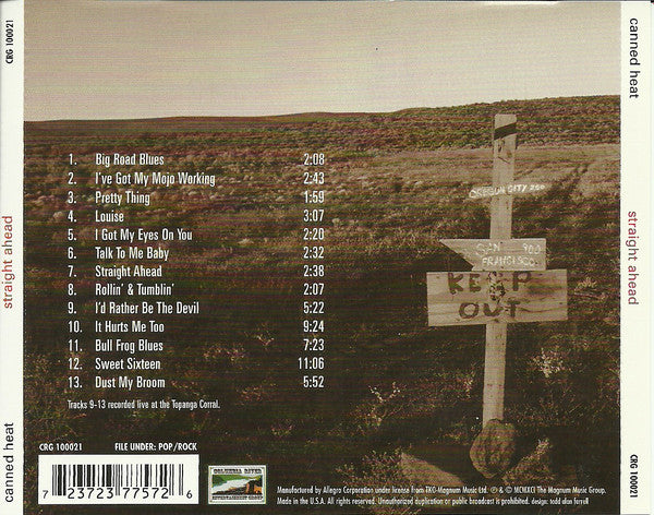 USED CD - Canned Heat – Straight Ahead