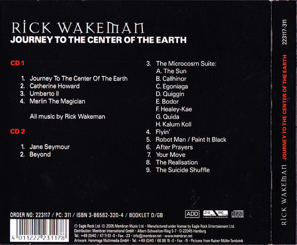 USED 2CD - Rick Wakeman – Journey To The Center Of The Earth