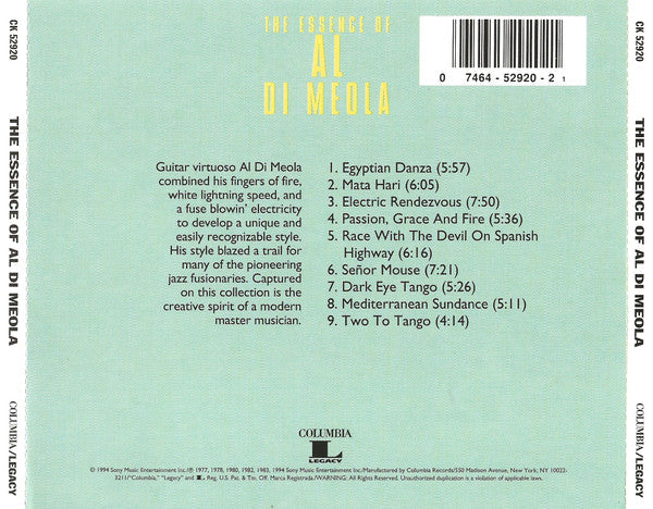 USED CD - Al Di Meola – The Essence Of Al Di Meola