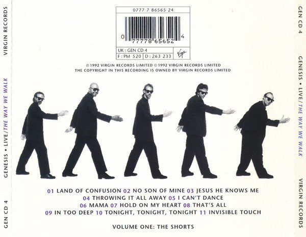 Genesis – Live / The Way We Walk (Volume One: The Shorts) - USED CD