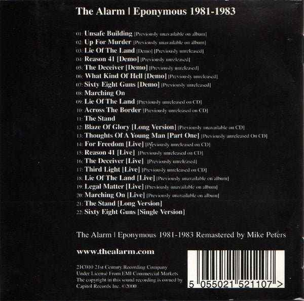 USED CD - The Alarm ‎– Eponymous 1981-1983