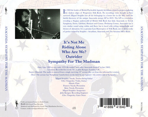 Anaconda - (PRESALE 7/10/26) Sympathy for the Madman (MANUFACTURED ON DEMAND CD) | Mint (M) Mint (M)