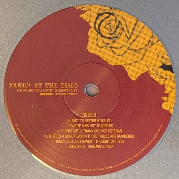 Panic! At The Disco - A Fever You Can't Sweat Out (SILVER VINYL) | Mint (M) Mint (M)