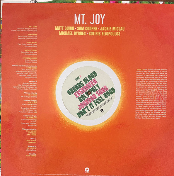 Mt. Joy - Orange Blood (ORANGE VINYL) | Mint (M) Mint (M)