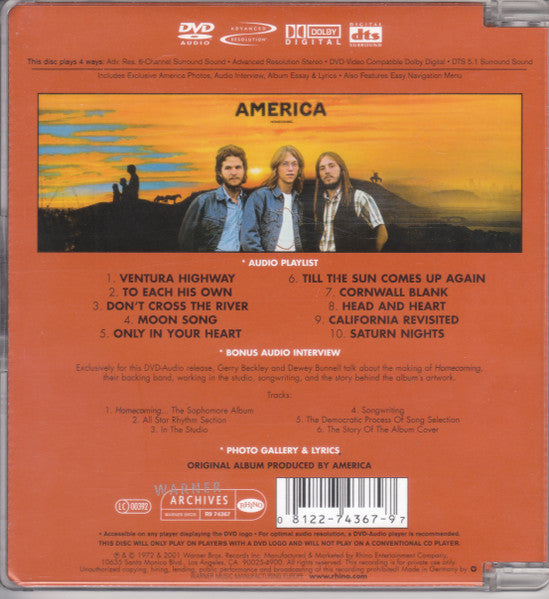 USED DVD AUDIO - America – Homecoming