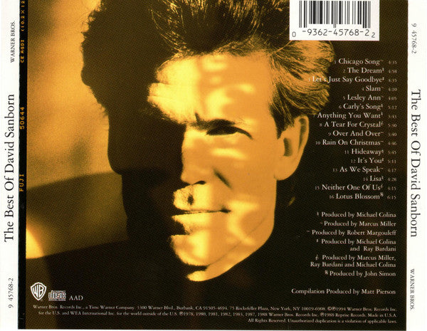 USED CD - David Sanborn – The Best Of David Sanborn