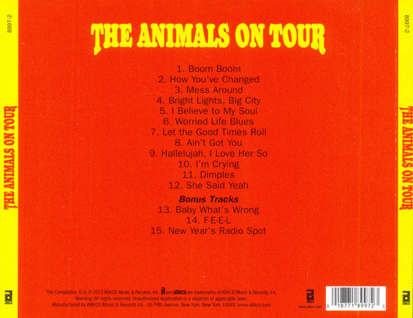 USED CD - The Animals – The Animals On Tour