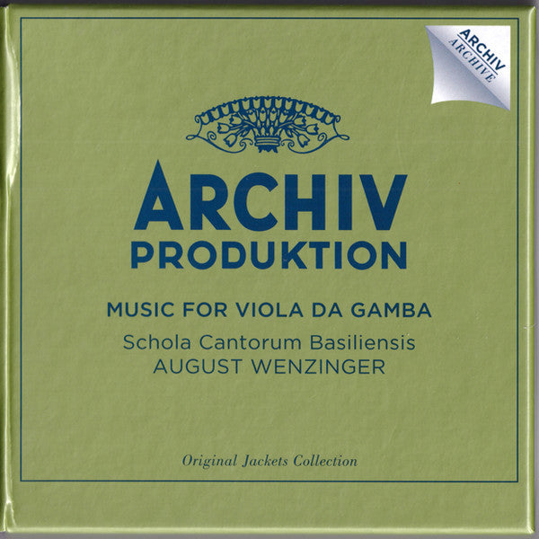 USED 4CD - Schola Cantorum Basiliensis, August Wenzinger – Music For Viola Da Gamba