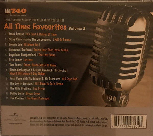 USED CD - Various – The Best Of All Time Favourites Vol. 3