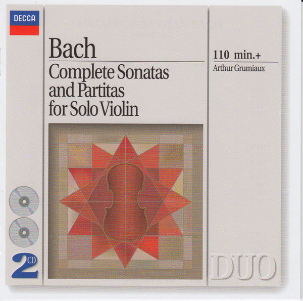 USED 2CD - Bach - Arthur Grumiaux – Complete Sonatas And Partitas For Solo Violin