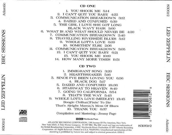 Led Zeppelin – BBC Sessions - USED 2CD